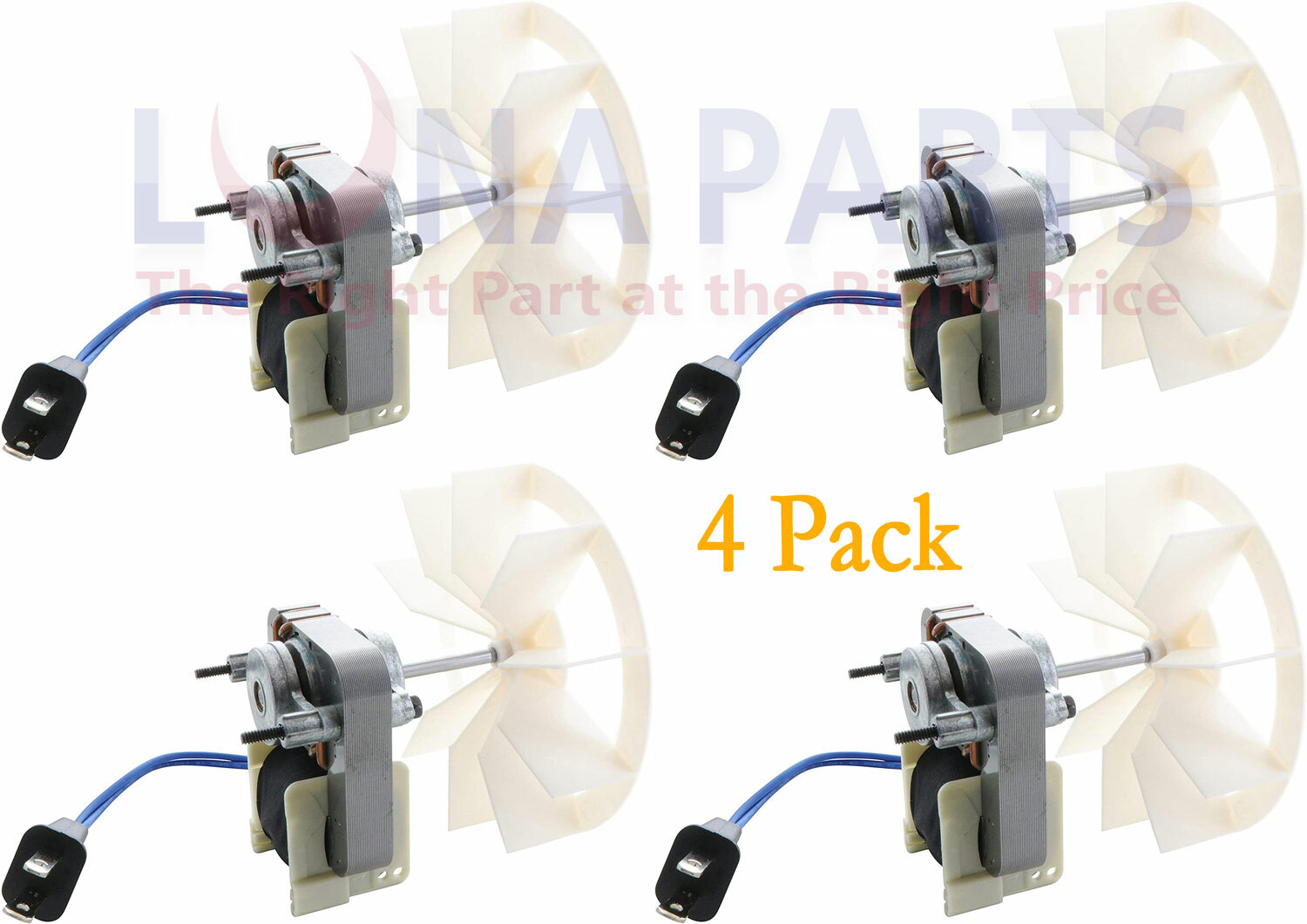 4 Pack Electric Fan Bathroom Motor Replacement Ventilation Bath Blower 97012038