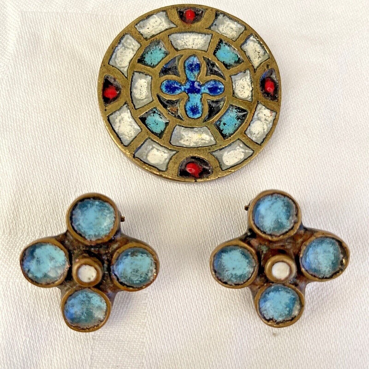 Collier Artisanal Bronze Et émaux Dominique Piéchaud