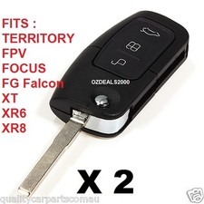 FORD 3 Button Remote & Flip Key BA FG Falcon XT XR6 XR8 Focus Territory ETC…