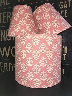 MADE TO ORDER LAMPSHADE SUSIE WATSON DUSKY PINK MIKA FABRIC 