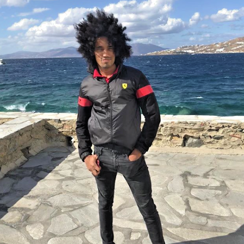 Ferrari PUMA Giacca a Vento Impermeabile Nero Rosso Nylon Lucido Grande