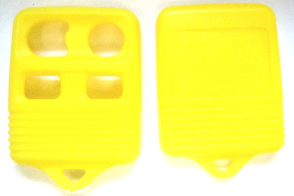 Mando a distancia sin llave llave llave llave coche amarillo mercurio nuevo repuesto carcasa botón pad Foto 4 de 4