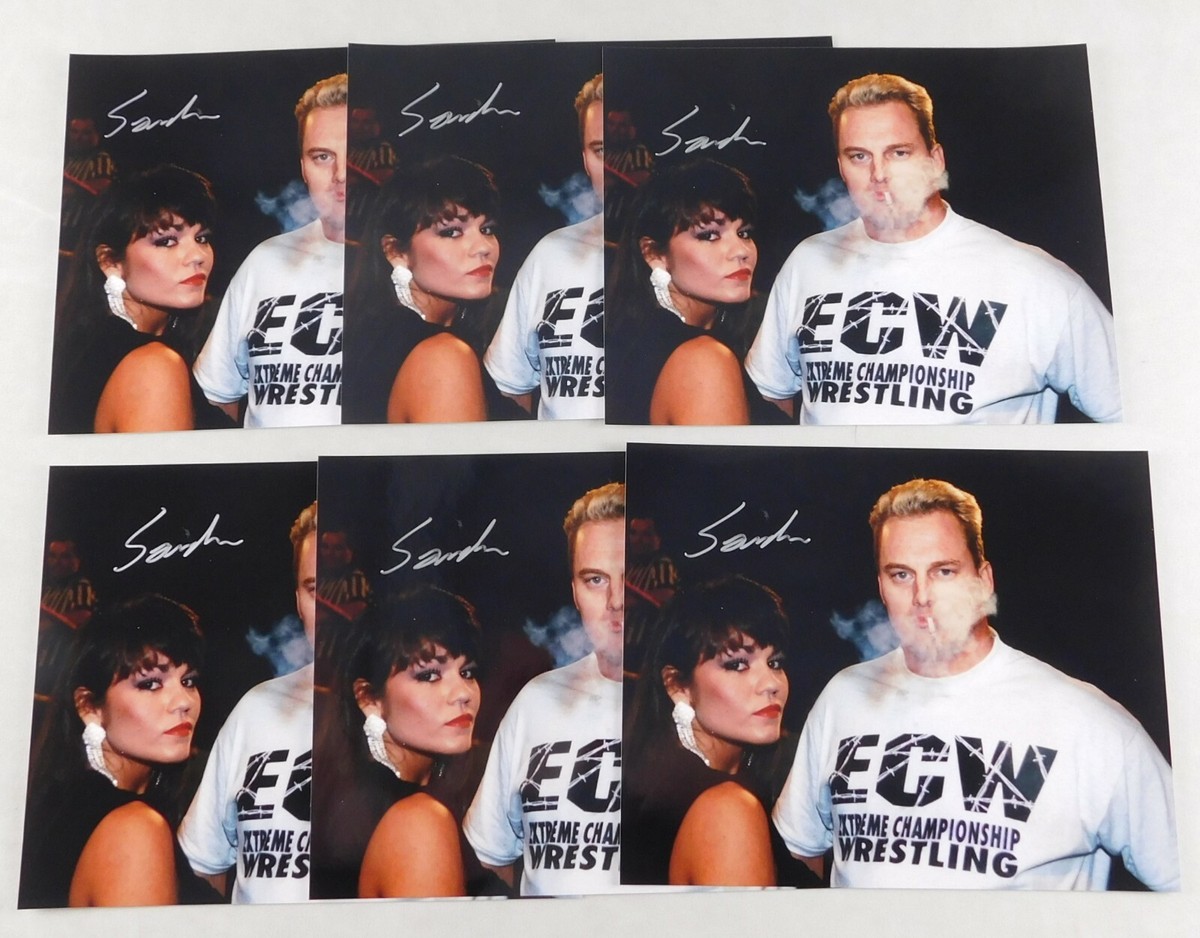 Sandman Signed 8x10 ECW Wrestling Promo Photo Wrestler
