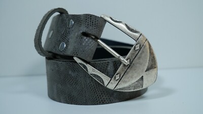 Modegürtel Schlange in grau
