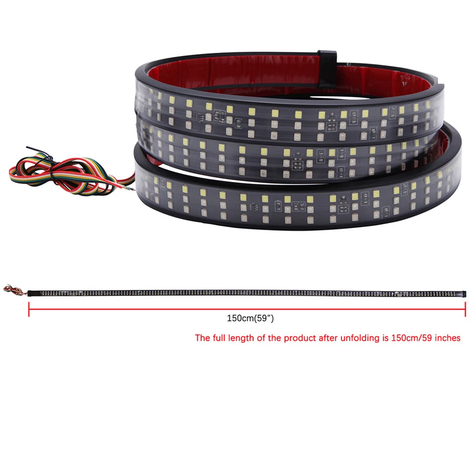 Светодиодная лента для заднего фонаря заднего хода указатель поворота для Chevy Silverado 1500 HD 60 дюймов - Изображение 2 из 4