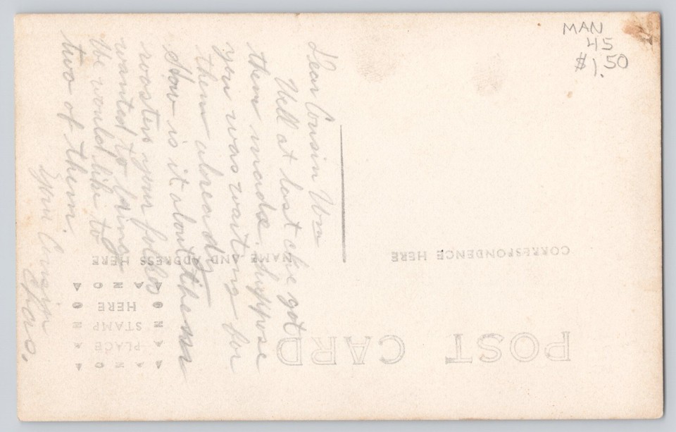 Postcard RPPC Photo Man Posing With Horse & Buggy Possibly New York Westchester eBay