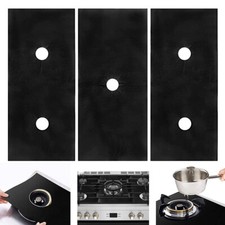 5 Hole Kitchen Gas Stove Mat Protector Cooker Cover Liner Clean Reusable Mat