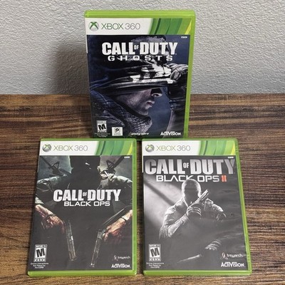 Call of Duty Black Ops 1 + 2, & Ghosts Xbox 360 Tested / Working