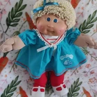 🩵❤️1986 Cabbage Patch OK FACTORY Girl HM #9 In HTF Blue Sailboat ⛵️ Dress🩵❤️