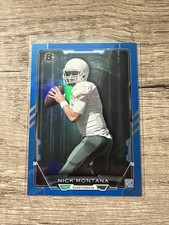 2015 Bowman - Rookies Nick Montana #110 Blue Rainbow Foil /499 (RC)
