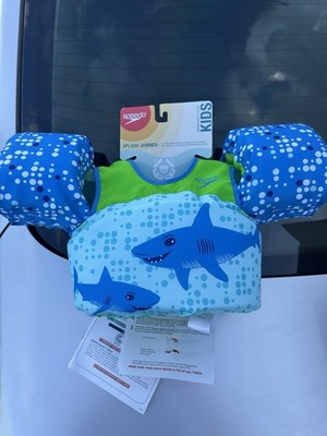Speedo Splash Jammer Shark Life Jacket Vest Kids 33-55 lbs USCG Approved