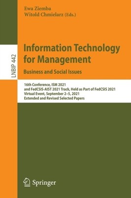 Ziemba - Information Technology for Management  Business and Social Is - X555z