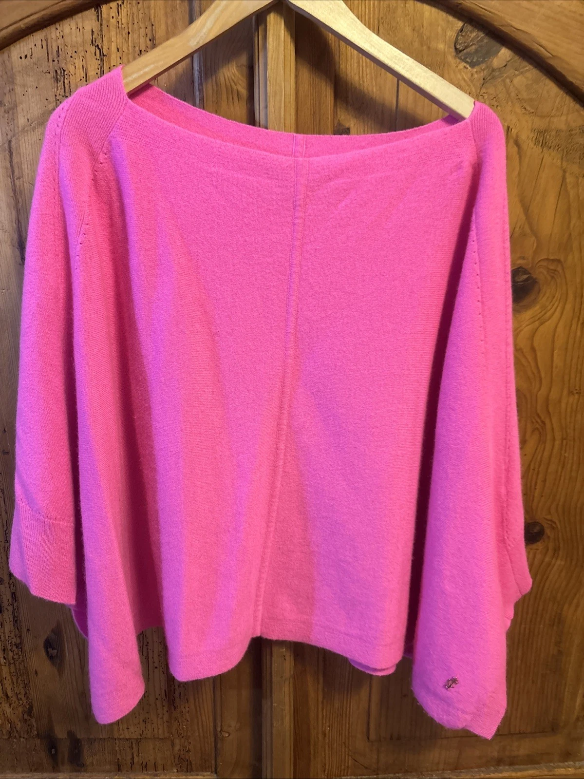 Juicy Couture Women’s GORGEOUS Pink 100% Cashmere Poncho Size M/L