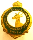 VINTAGE  WW2 SOUTH AFRICAN LEGION ENAMEL LAPEL BADGE.