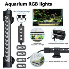 hygger 20/30/40/50/60/70CM Fish Tank Aquarium Light RGB 24/7 Timer Full Spectrum
