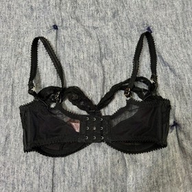 Agent Provocateur Lacy Balconette Black Underwired Bra Size 32DD