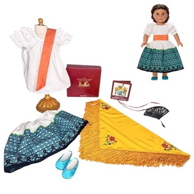 American Girl Josefina Feast Day Finery Set & Heirloom Accessories Pamphlet Box