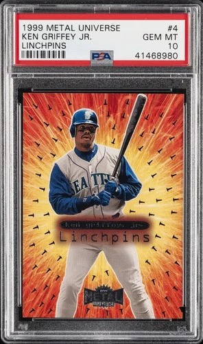 1999 METAL UNIVERSE LINCHPINS #4 KEN GRIFFEY JR. PSA 10