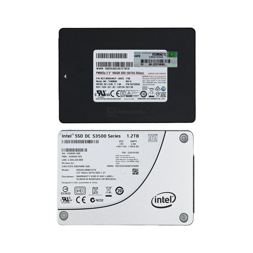 2x SSD 2,5" SATA 960GB und 1,2TB - Defekt - Für Bastler - Intel DC S3500 Samsung
