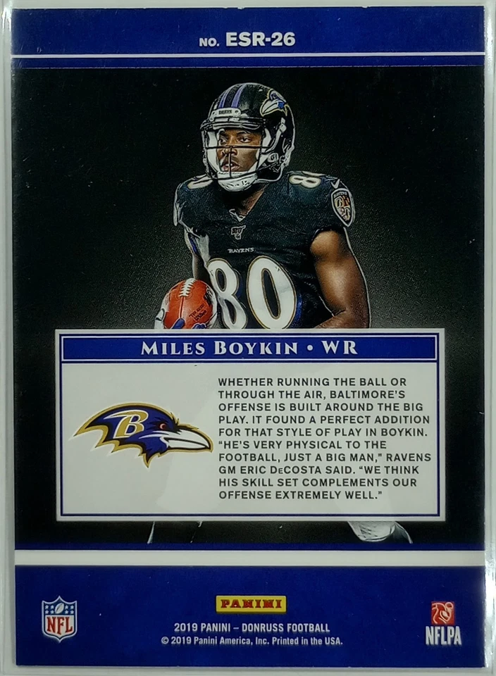 2019 Donruss Miles Boykin Rookie Elite Series Rookies #ESR-26 - Image 2 of 3