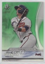 2016 Bowman Platinum Platinum Presence Green 24/99 Dansby Swanson #PP-2 0m8
