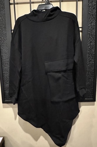 Killstar Kihilist Sinistrae Black Longline Oversized Hoodie Size XS NWT