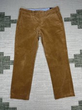 Polo Ralph Lauren Corduroy Pants Mens 34 Brown Mid Rise Straight Fit Casual