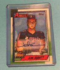 2025 Topps Shoebox Treasures Andy Friedman - Jim Abbott Vintage Stock Auto 10/10
