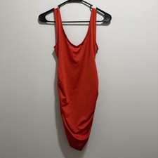 SHESHOW M Red Rouched Dress