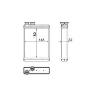 Mahle AH 265 000S WäRmetauscher, Innenraumheizung