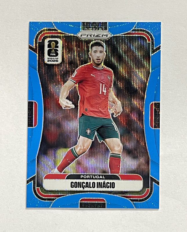 Panini 2026 Prizm FIFA World Cup Gonçalo Inácio Portugal #363 Blue Wave /225