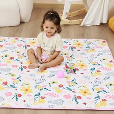 Baby Play Mat, 71" x 59" Playpen Mat, Extra Large Foldable Padded Baby Play M...