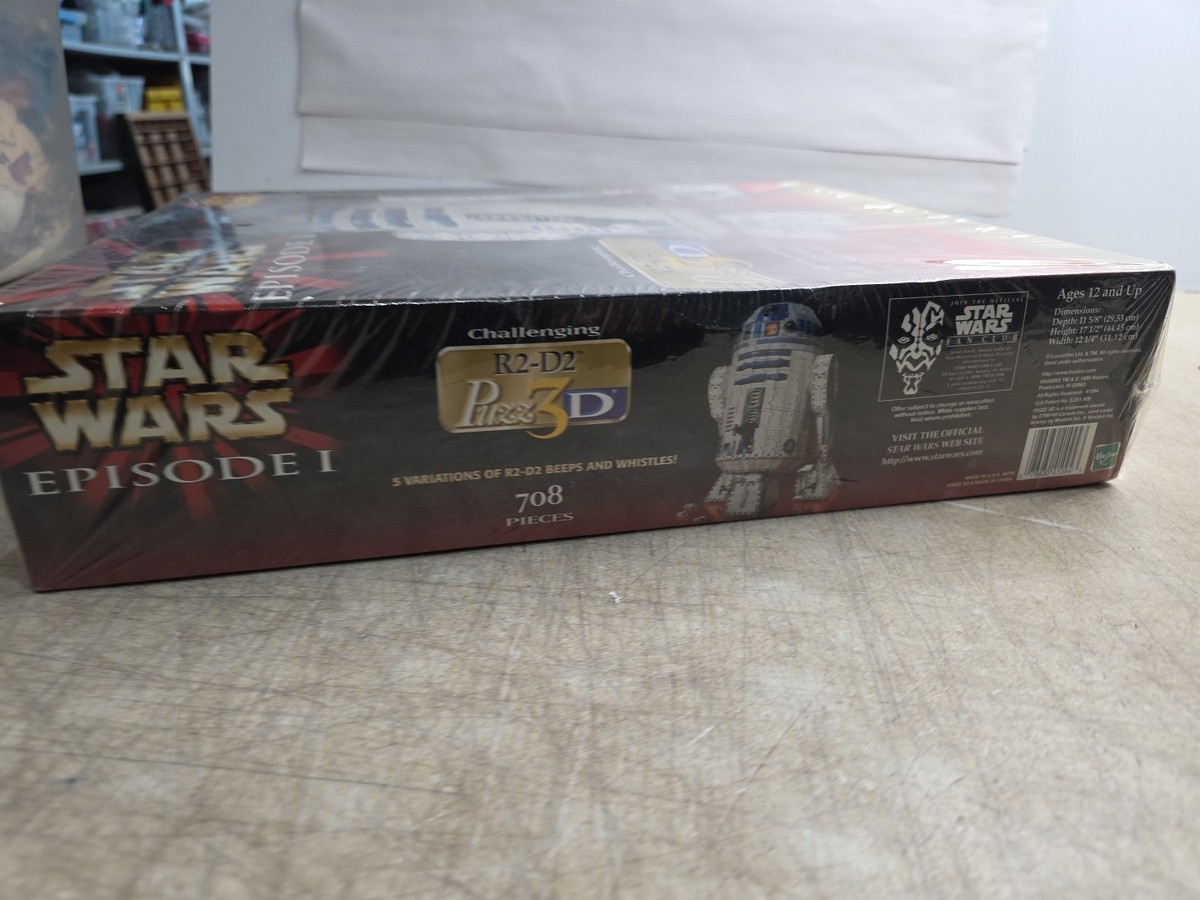 Star Wars Episode 1 R2-d2 3d Hasbro Puzzle Electronic Sounds 708pc