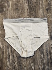 VINTAGE 1990's Men's Hanes Signature First Collection Briefs Size 40 RARE White
