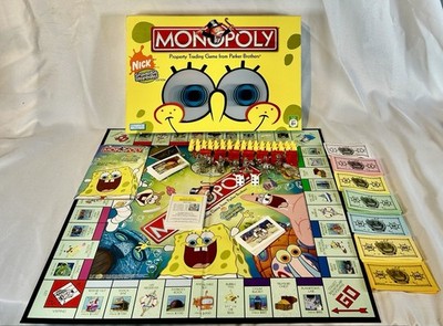 Monopoly: Spongebob SquarePants Edition (Hasbro, 2005) COMPLETE