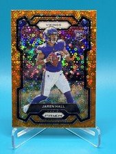 2023 Panini Prizm Jaren Hall Orange Disco #367 Rookie Card Vikings