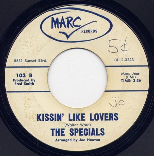THE SPECIALS" KISSIN' LIKE LOVERS" b/w "I'M LEAVING IT ALL UP TO YOU " MARC  VG+ - Imagen 1 de 2