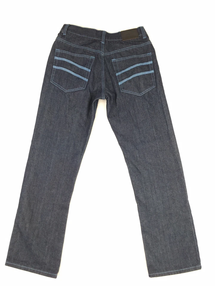 Moda Relaxed Fit Straight Leg Medium Rise Dark Wash Jeans Men's Size 32x32 - Image 2 of 4