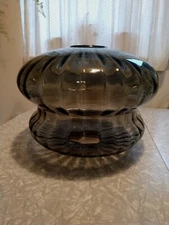 Swag Glass Lamp Vintage Replacement Mid Century Hanging Bee Hive Smoke Gray MCM