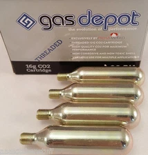 4 CO2  16 gram Threaded cartge SPORT TIRE INFLATION 16g C02       16gCO2TH4