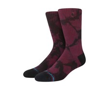 Stance NBA Logoman Dye Maroon Crew Socks A556C22NBA-MRN