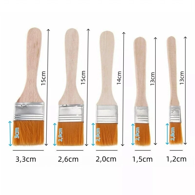 50/120 Malerpinsel Set Pinselset Flachpinsel Farbpinsel Eckenpinsel Lackpinsel - Bild 3 von 4