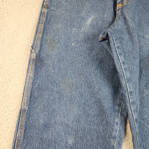 Vintage Round House Carpenter Jeans Men's 30x32 Blue Workwear Distressed Pants - Picture 10 of 17