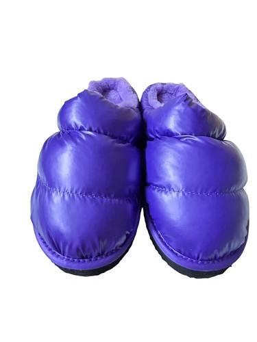 Womens Slippers Puffy Non Slip Memory Warm Fax Fur In/Outdoor Water Resistant - Picture 3 of 13