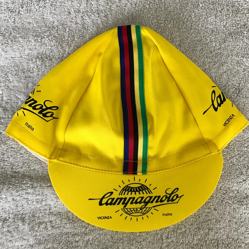 Campagnolo Classic Cycling Cap - Bike Hat - White, Black, Yellow or All Three - image 3 of 4