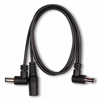 MOOER PDC-2A 2-Way RIGHT Angle Shape Power Supply Daisy Chain Extender Cable