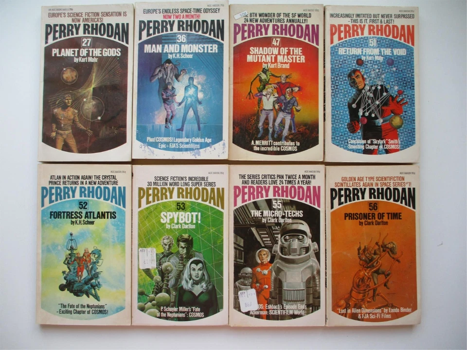 PERRY RHODAN Big 24 Vintage ACE Science Fiction Book Lot 26 Stories #1 STARDUST Foto 3 de 4