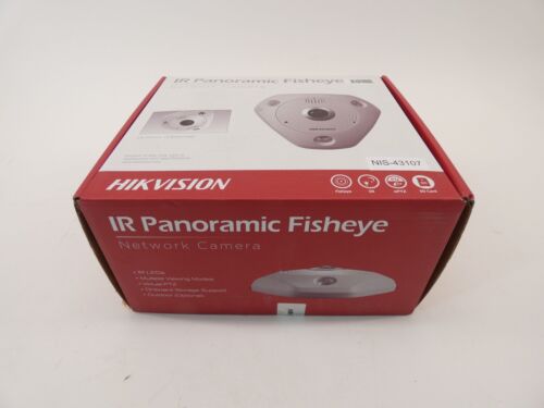 Hikvision DS-2CD63C5G0E-IVS 12MP IR Panoramic Fisheye Network Camera 2mm Lens...