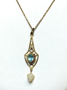 10k Victorian lavalier with pearls