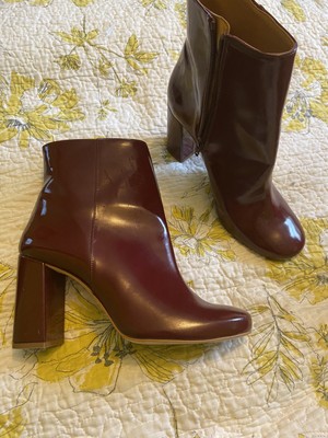 faith burgundy boots